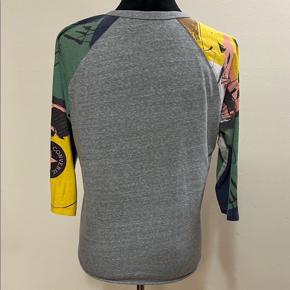 Converse / ANDY WARHOL Gray and Multicolor Raglan Tee - Picture 4 of 5